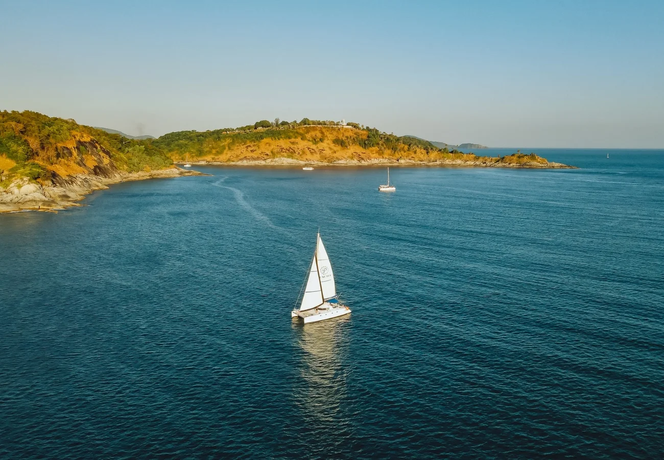Coral Island Kahung Beach Sunset by Catamaran Tour